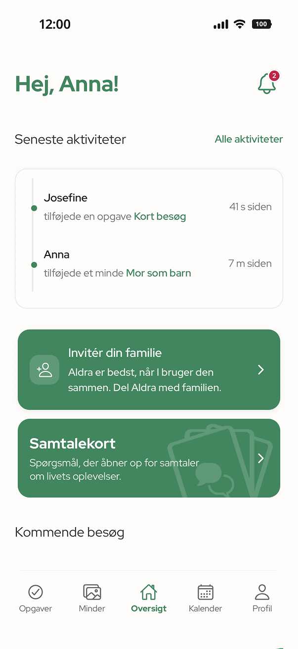 Aldra App — Oversigt